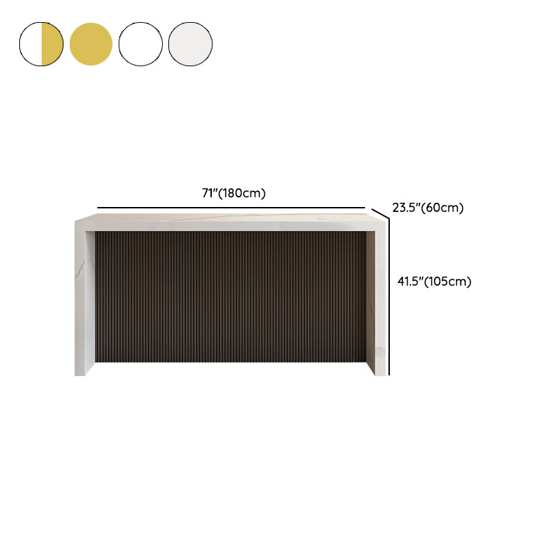 Modern Style Bar Table Set 1/3/4/5 Pieces Rectangle Stone Pub Table Set Clearhalo 'Bar Furniture' 'furn' 'furn_home_bar_bar_sets' 'Furniture' 'Home Bars & Bar Sets' 'home_bar_bar_sets' 'Kitchen & Dining Furniture' 7038932