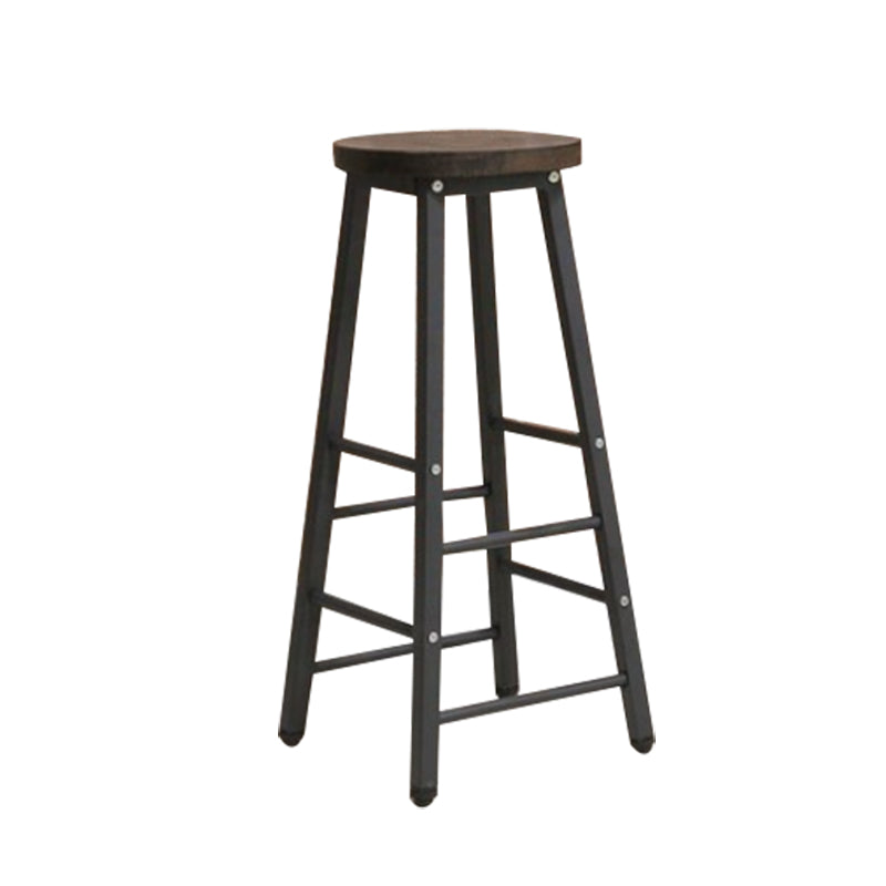 Industrial Bar Table Set 1/5/9 Pieces Solid Wood Pub Table Set for Indoor Brown 29"H Stool (Single) Clearhalo 'Bar Furniture' 'furn' 'furn_home_bar_bar_sets' 'Furniture' 'Home Bars & Bar Sets' 'home_bar_bar_sets' 'Kitchen & Dining Furniture' 7038937