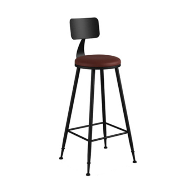 Industrial Bar Table Set 1/5/9 Pieces Solid Wood Pub Table Set for Indoor Black-Brown 30"H Stool (Single) Clearhalo 'Bar Furniture' 'furn' 'furn_home_bar_bar_sets' 'Furniture' 'Home Bars & Bar Sets' 'home_bar_bar_sets' 'Kitchen & Dining Furniture' 7038947