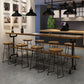 1/2/4/7/9 Pieces Bar Pub Table Set Solid Wood Bar Stool and Table Set Table & Chair(s) 70.9"L x 15.7"W x 41.3"H 9 Piece Set Clearhalo 'Bar Furniture' 'furn' 'furn_home_bar_bar_sets' 'Furniture' 'Home Bars & Bar Sets' 'home_bar_bar_sets' 'Kitchen & Dining Furniture' 7039000