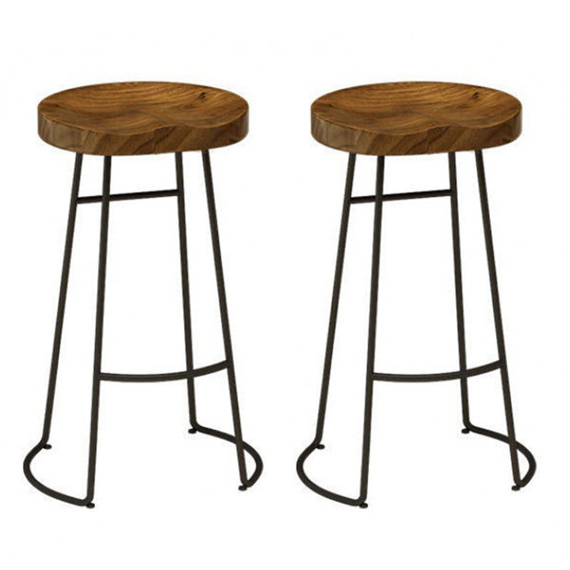 1/2/4/7/9 Pieces Bar Pub Table Set Solid Wood Bar Stool and Table Set Chair(s) None 2 Piece Set Clearhalo 'Bar Furniture' 'furn' 'furn_home_bar_bar_sets' 'Furniture' 'Home Bars & Bar Sets' 'home_bar_bar_sets' 'Kitchen & Dining Furniture' 7039001