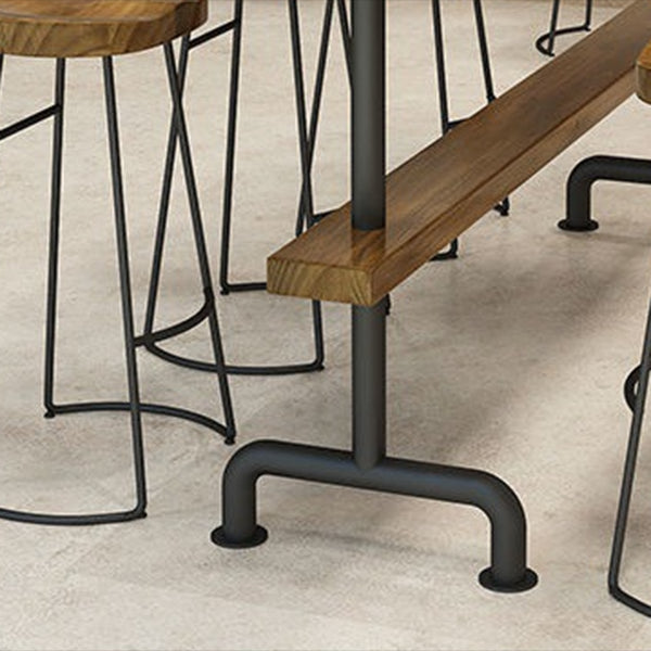 1/2/4/7/9 Pieces Bar Pub Table Set Solid Wood Bar Stool and Table Set Clearhalo 'Bar Furniture' 'furn' 'furn_home_bar_bar_sets' 'Furniture' 'Home Bars & Bar Sets' 'home_bar_bar_sets' 'Kitchen & Dining Furniture' 7039008