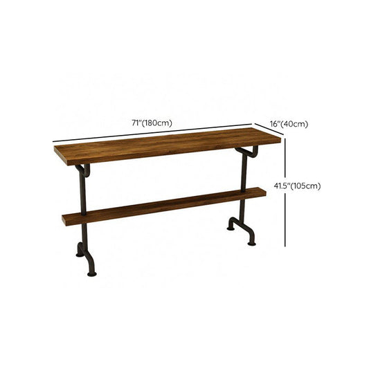 1/2/4/7/9 Pieces Bar Pub Table Set Solid Wood Bar Stool and Table Set