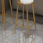 Modern Rectangle Bar Table Set 1/3 Pcs Black and Gold Metal Frame Bar Table and Stools Clearhalo 'Bar Furniture' 'furn' 'furn_home_bar_bar_sets' 'Furniture' 'Home Bars & Bar Sets' 'home_bar_bar_sets' 'Kitchen & Dining Furniture' 7039037