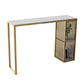Modern Rectangle Bar Table Set 1/3 Pcs Black and Gold Metal Frame Bar Table and Stools Clearhalo 'Bar Furniture' 'furn' 'furn_home_bar_bar_sets' 'Furniture' 'Home Bars & Bar Sets' 'home_bar_bar_sets' 'Kitchen & Dining Furniture' 7039038