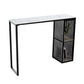 Modern Rectangle Bar Table Set 1/3 Pcs Black and Gold Metal Frame Bar Table and Stools Clearhalo 'Bar Furniture' 'furn' 'furn_home_bar_bar_sets' 'Furniture' 'Home Bars & Bar Sets' 'home_bar_bar_sets' 'Kitchen & Dining Furniture' 7039039