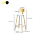 Modern Rectangle Bar Table Set 1/3 Pcs Black and Gold Metal Frame Bar Table and Stools Clearhalo 'Bar Furniture' 'furn' 'furn_home_bar_bar_sets' 'Furniture' 'Home Bars & Bar Sets' 'home_bar_bar_sets' 'Kitchen & Dining Furniture' 7039043