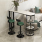 Modern Table and Stool Set 1/3/5 Pcs Free Form Bar Table and Adjustable Height Stools Clearhalo 'Bar Furniture' 'furn' 'furn_home_bar_bar_sets' 'Furniture' 'Home Bars & Bar Sets' 'home_bar_bar_sets' 'Kitchen & Dining Furniture' 7039050