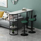 Modern Table and Stool Set 1/3/5 Pcs Free Form Bar Table and Adjustable Height Stools Clearhalo 'Bar Furniture' 'furn' 'furn_home_bar_bar_sets' 'Furniture' 'Home Bars & Bar Sets' 'home_bar_bar_sets' 'Kitchen & Dining Furniture' 7039051