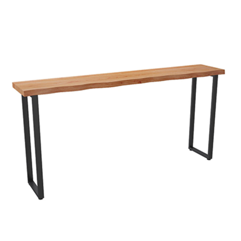 Rectangle Bar Pub Table Set 1/4 Pcs Solid Wood and Iron Bar Table and Stools Table 1 Piece Clearhalo 'Bar Furniture' 'furn' 'furn_home_bar_bar_sets' 'Furniture' 'Home Bars & Bar Sets' 'home_bar_bar_sets' 'Kitchen & Dining Furniture' 7039067