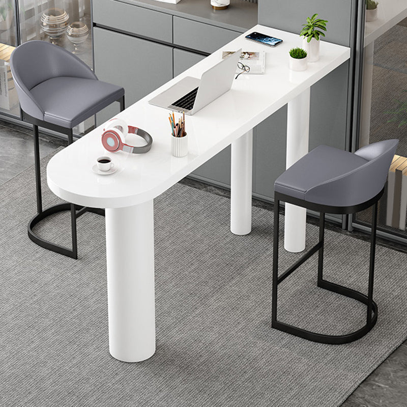 Modern Free Form Bar Table Set 1/3 Pcs Stone Top Bar Table and Upholstered Stools Clearhalo 'Bar Furniture' 'furn' 'furn_home_bar_bar_sets' 'Furniture' 'Home Bars & Bar Sets' 'home_bar_bar_sets' 'Kitchen & Dining Furniture' 7039082
