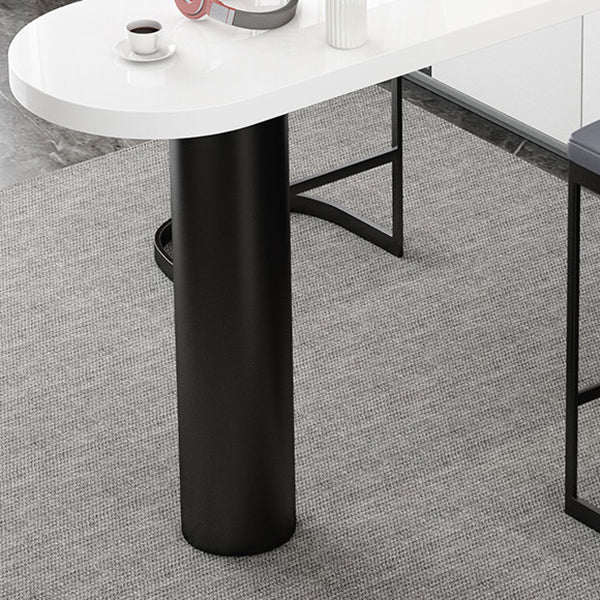 Modern Free Form Bar Table Set 1/3 Pcs Stone Top Bar Table and Upholstered Stools Clearhalo 'Bar Furniture' 'furn' 'furn_home_bar_bar_sets' 'Furniture' 'Home Bars & Bar Sets' 'home_bar_bar_sets' 'Kitchen & Dining Furniture' 7039086