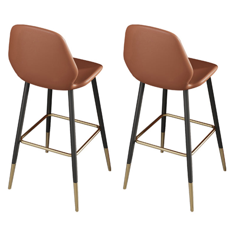 Glam Stone Bar Table Set 1/2/3 Pieces Rectangle Bar table with Upholstered Stools Chair(s) Brown 2 Piece Set Clearhalo 'Bar Furniture' 'furn' 'furn_home_bar_bar_sets' 'Furniture' 'Home Bars & Bar Sets' 'home_bar_bar_sets' 'Kitchen & Dining Furniture' 7039114