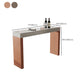 Glam Stone Bar Table Set 1/2/3 Pieces Rectangle Bar table with Upholstered Stools Clearhalo 'Bar Furniture' 'furn' 'furn_home_bar_bar_sets' 'Furniture' 'Home Bars & Bar Sets' 'home_bar_bar_sets' 'Kitchen & Dining Furniture' 7039122