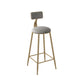Glam Bar Pub Table Set 1/3 Pcs Stone Top Bar Table with Upholstered Stools Chair(s) None Gold Clearhalo 'Bar Furniture' 'furn' 'furn_home_bar_bar_sets' 'Furniture' 'Home Bars & Bar Sets' 'home_bar_bar_sets' 'Kitchen & Dining Furniture' 7039125