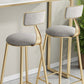 Glam Bar Pub Table Set 1/3 Pcs Stone Top Bar Table with Upholstered Stools Clearhalo 'Bar Furniture' 'furn' 'furn_home_bar_bar_sets' 'Furniture' 'Home Bars & Bar Sets' 'home_bar_bar_sets' 'Kitchen & Dining Furniture' 7039136