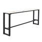 Juego de mesa de Bar rectangular contemporánea, mesa de Bar con estructura de hierro y taburetes, 1/3/5 Uds.