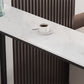 Juego de mesa de Bar rectangular contemporánea, mesa de Bar con estructura de hierro y taburetes, 1/3/5 Uds.