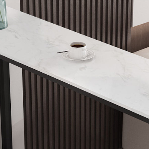 Juego de mesa de Bar rectangular contemporánea, mesa de Bar con estructura de hierro y taburetes, 1/3/5 Uds.