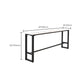 Juego de mesa de Bar rectangular contemporánea, mesa de Bar con estructura de hierro y taburetes, 1/3/5 Uds.