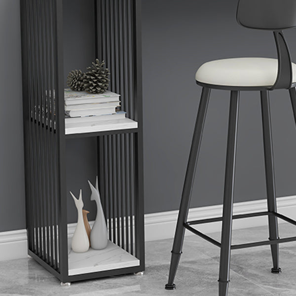 Stone Top Bar Table Set 1/3 Pcs Rectangle Bar Table and Upholstered Stools Clearhalo 'Bar Furniture' 'furn' 'furn_home_bar_bar_sets' 'Furniture' 'Home Bars & Bar Sets' 'home_bar_bar_sets' 'Kitchen & Dining Furniture' 7039172