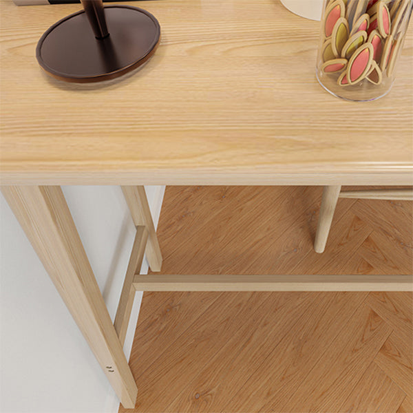 Modern Trestle Base Bar Table Set 1/2/3 Pcs Solid Wood Bar Table and Stools Clearhalo 'Bar Furniture' 'furn' 'furn_home_bar_bar_sets' 'Furniture' 'Home Bars & Bar Sets' 'home_bar_bar_sets' 'Kitchen & Dining Furniture' 7039226