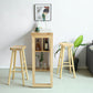 Double Pedestal Bar Table Set 2/3 Pcs Solid Wood Bar Table and Backless Stools Clearhalo 'Bar Furniture' 'furn' 'furn_home_bar_bar_sets' 'Furniture' 'Home Bars & Bar Sets' 'home_bar_bar_sets' 'Kitchen & Dining Furniture' 7039246