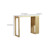 Table de table à double piédestal ensemble 2/3 pcs table de bar en bois massif et tabourets sans dos