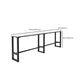Glam Rectangle Bar Table Set 1/4/7 Pcs Iron Frame Bar Table and Upholstered Stools Clearhalo 'Bar Furniture' 'furn' 'furn_home_bar_bar_sets' 'Furniture' 'Home Bars & Bar Sets' 'home_bar_bar_sets' 'Kitchen & Dining Furniture' 7039275