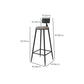 Glam Rectangle Bar Table Set 1/4/7 Pcs Iron Frame Bar Table and Upholstered Stools Clearhalo 'Bar Furniture' 'furn' 'furn_home_bar_bar_sets' 'Furniture' 'Home Bars & Bar Sets' 'home_bar_bar_sets' 'Kitchen & Dining Furniture' 7039277
