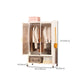 Glass Modern Style Wardrobe Closet Glass Wardrobe Cabinet for Home