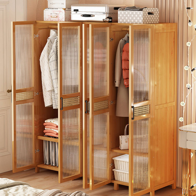 Modern Style Wardrobe Cabinet Wood Clothes Rail Wardrobe Armoire with Legs Clearhalo 'Armoires & Wardrobes' 'armoires_wardrobes' 'Bedroom Furniture' 'furn' 'furn_armoires_wardrobes' 'Furniture' 7039295