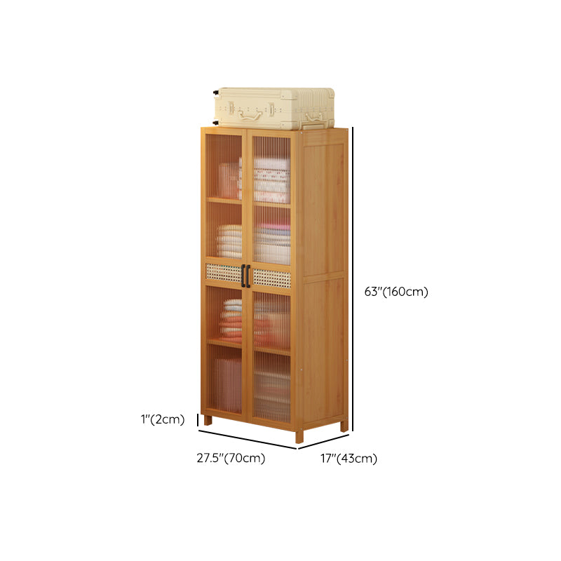 Modern Style Wardrobe Cabinet Wood Clothes Rail Wardrobe Armoire with Legs Clearhalo 'Armoires & Wardrobes' 'armoires_wardrobes' 'Bedroom Furniture' 'furn' 'furn_armoires_wardrobes' 'Furniture' 7039313