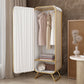 Modern Wardrobe Cabinet Clothes Rail Metal Wardrobe Armoire for Bedroom