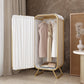 Modern Wardrobe Cabinet Clothes Rail Metal Wardrobe Armoire for Bedroom