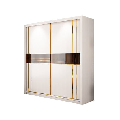 Modern Style Wardrobe Cabinet Glass Wardrobe Closet for Home
