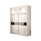 Modern Style Wardrobe Cabinet Glass Wardrobe Closet for Home