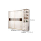 Modern Style Wardrobe Cabinet Glass Wardrobe Closet for Home