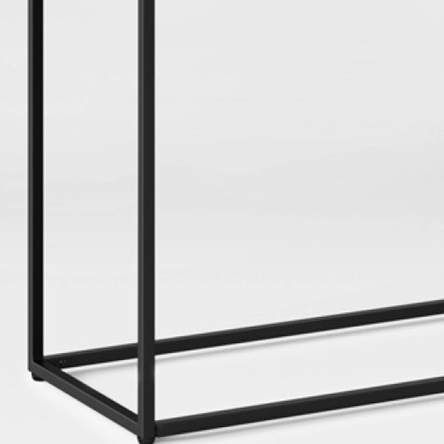 Contemporary Style Console Table Rectangle Metal Accent Table for Hall