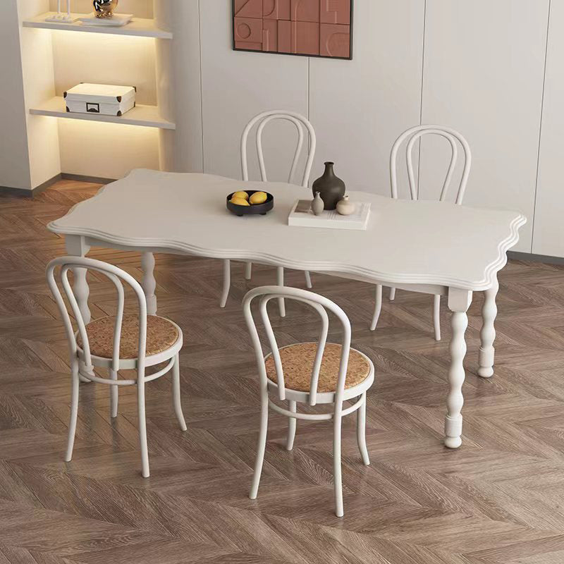 Moderner rechteckiger Holz-Esstisch, 1/2/4/5-teiliges Esszimmer-Set für Café