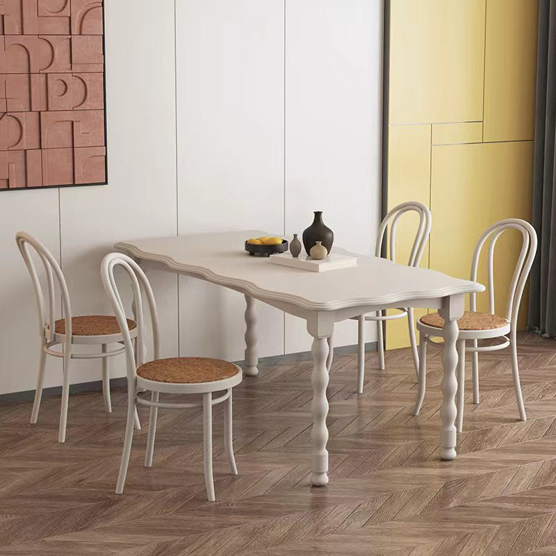 Moderner rechteckiger Holz-Esstisch, 1/2/4/5-teiliges Esszimmer-Set für Café