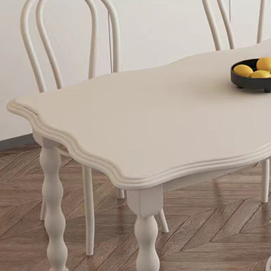 モダンな長方形のウッドダイニングテーブル1/2/4/5ピースカフェ用ダイニングセット