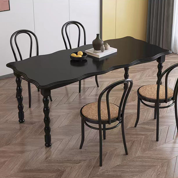Moderner rechteckiger Holz-Esstisch, 1/2/4/5-teiliges Esszimmer-Set für Café