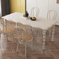 Moderner rechteckiger Holz-Esstisch, 1/2/4/5-teiliges Esszimmer-Set für Café