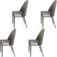 White Stone Dining Set with Padded Chairs 1/4/5/6 Pcs Modern Dinette Set