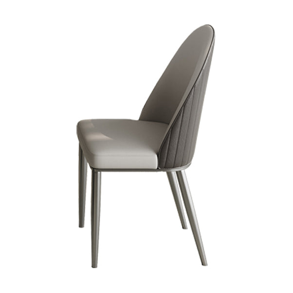 White Stone Dining Set with Padded Chairs 1/4/5/6 Pcs Modern Dinette Set