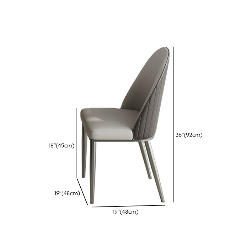 White Stone Dining Set with Padded Chairs 1/4/5/6 Pcs Modern Dinette Set