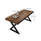 Industrial Rectangle Wood Dining Table 1/5/7 Pieces Dining Set for Cafe