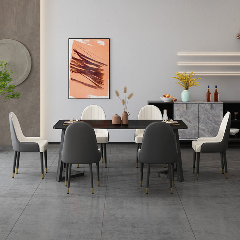 Modern Stone Dining Table 1/2/5/7 Pieces Dining Set for Living Room