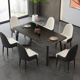 Mesa de comedor de piedra moderna 1/2/5/7 piezas de comedor juego para sala de estar